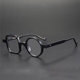 Timo Premium Series Retro Handmade Glasses Frame Geometric Frames Southood Black
